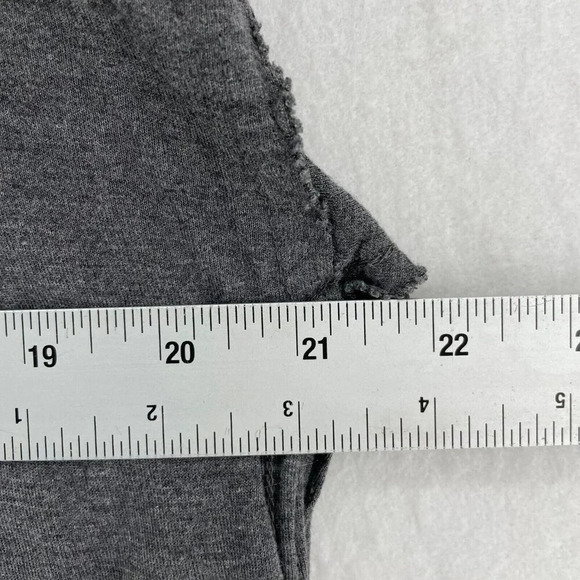 Pilcro Anthropologie Cooper Draped Henley Top Womens S Gray Charcoal Pullover - Picture 4 of 12